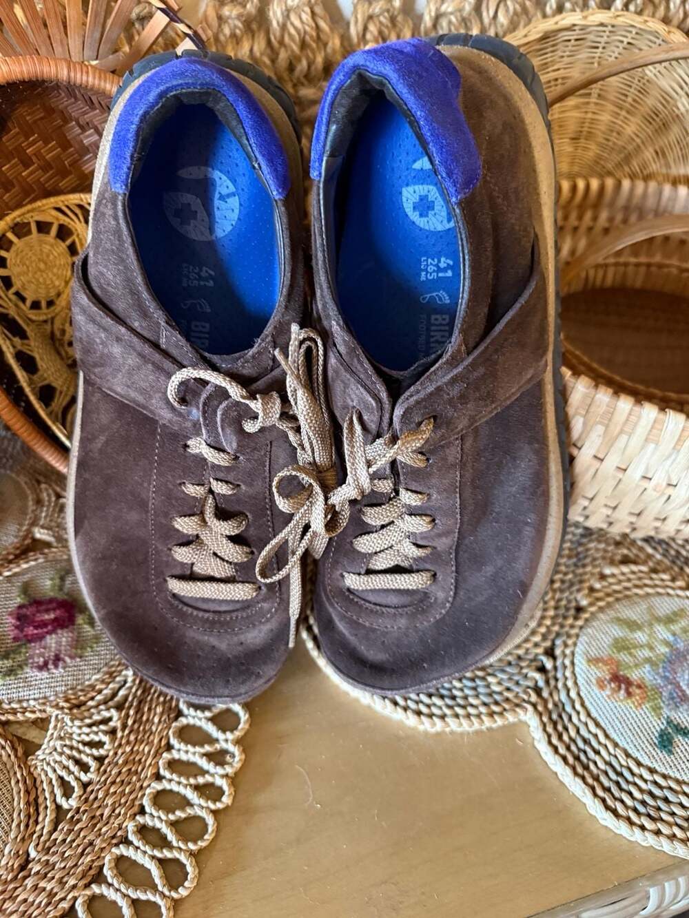 Birkenstock 1774 x Thibo Denis Stroedt Suede Sneakers in Marone